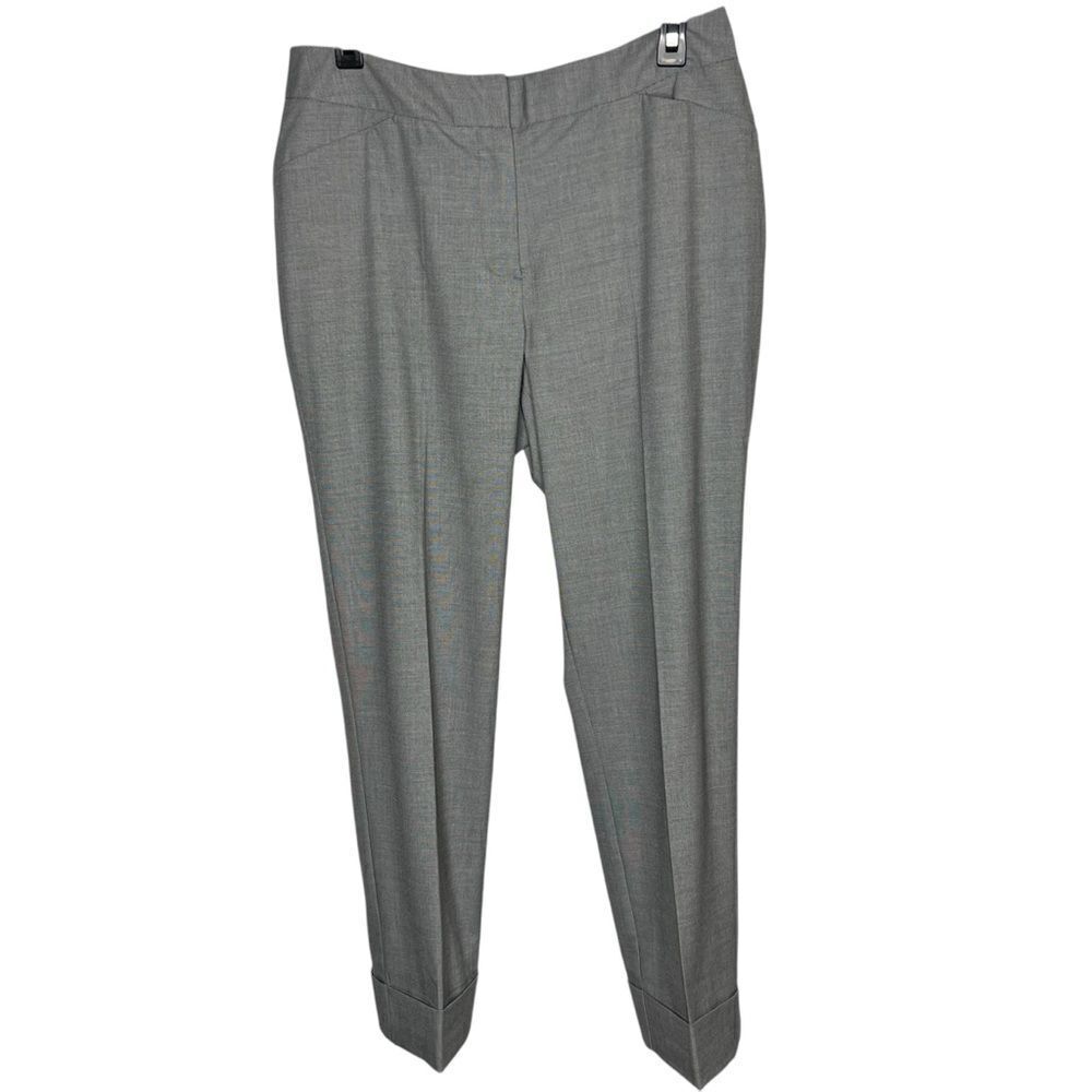 New! Chico’s The Ultimate Fit Gay Cuffed Ankle Polished Weave Women Pant Sz 1/8
